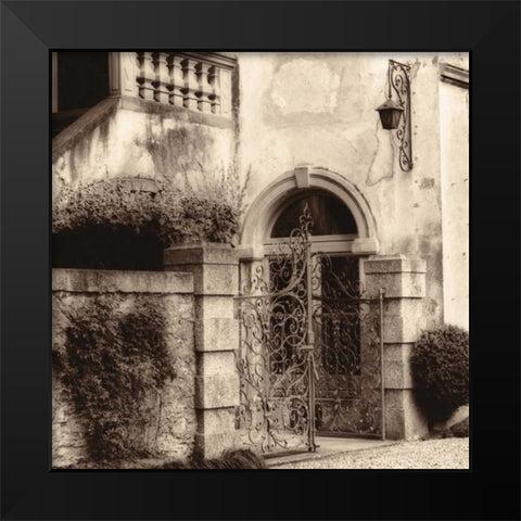 Volterra-Toscana Black Modern Wood Framed Art Print by Blaustein, Alan