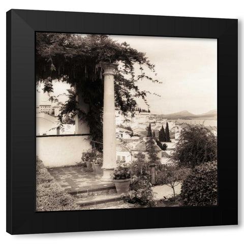 Jardin del Rey Moro Black Modern Wood Framed Art Print with Double Matting by Blaustein, Alan