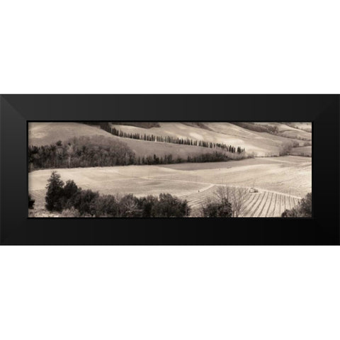 San Gimignano Italia Black Modern Wood Framed Art Print by Blaustein, Alan