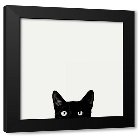 Curiosity Black Modern Wood Framed Art Print by Bertelli, Jon