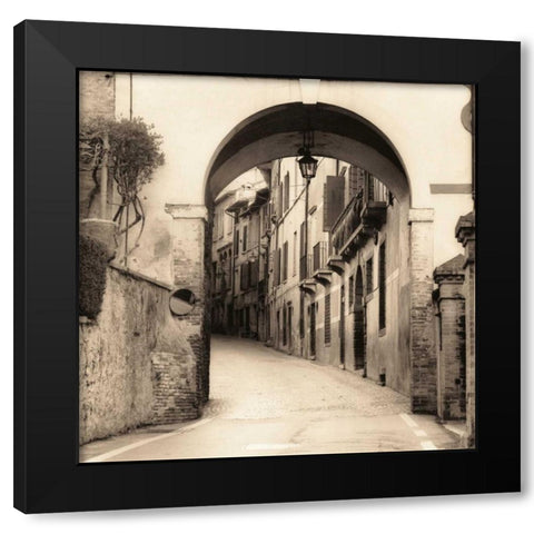 Asolo Veneto Black Modern Wood Framed Art Print with Double Matting by Blaustein, Alan
