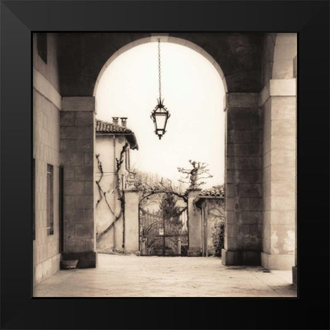 Lucca Toscana Black Modern Wood Framed Art Print by Blaustein, Alan