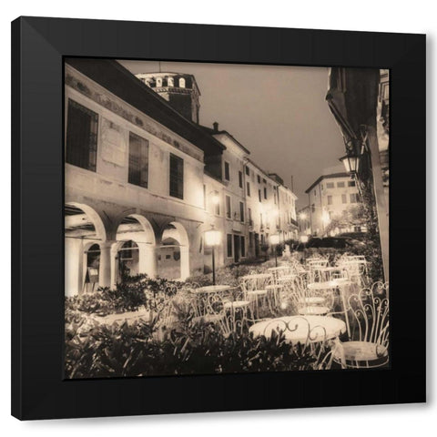Caffe Asolo Veneto Black Modern Wood Framed Art Print by Blaustein, Alan