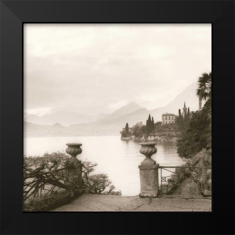 Villa Monastero Lago di Como Black Modern Wood Framed Art Print by Blaustein, Alan