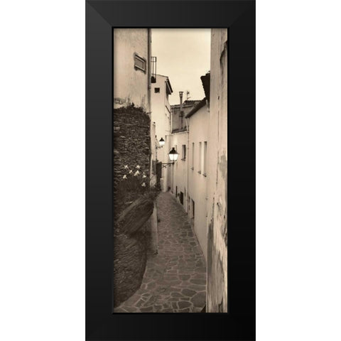 Cadaques Espana Black Modern Wood Framed Art Print by Blaustein, Alan