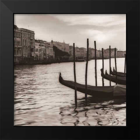 Campo di Salute Venezia Black Modern Wood Framed Art Print by Blaustein, Alan