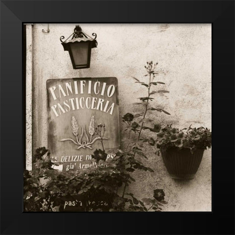 Panificio Pasticceria Black Modern Wood Framed Art Print by Blaustein, Alan