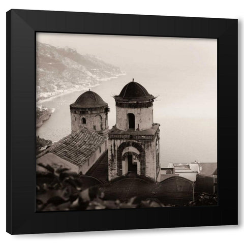 Ravello Vista Black Modern Wood Framed Art Print with Double Matting by Blaustein, Alan