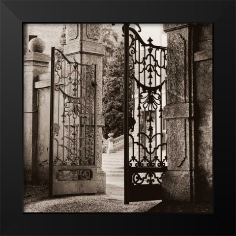 Giardino Lenno Black Modern Wood Framed Art Print by Blaustein, Alan