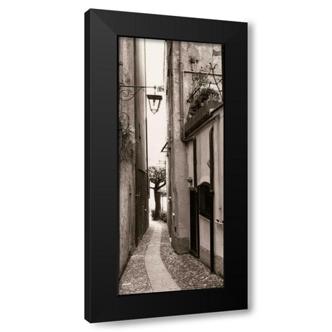 La Strada Portofino Black Modern Wood Framed Art Print with Double Matting by Blaustein, Alan