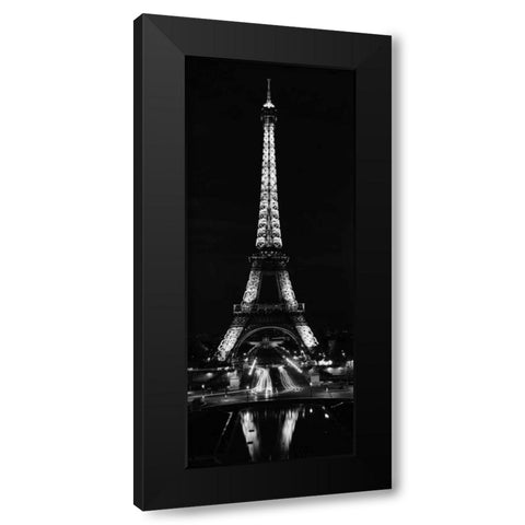 Tour Eiffel la Nuit Black Modern Wood Framed Art Print by Blaustein, Alan