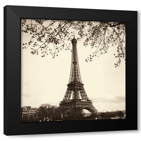 Tour Eiffel Black Modern Wood Framed Art Print by Blaustein, Alan