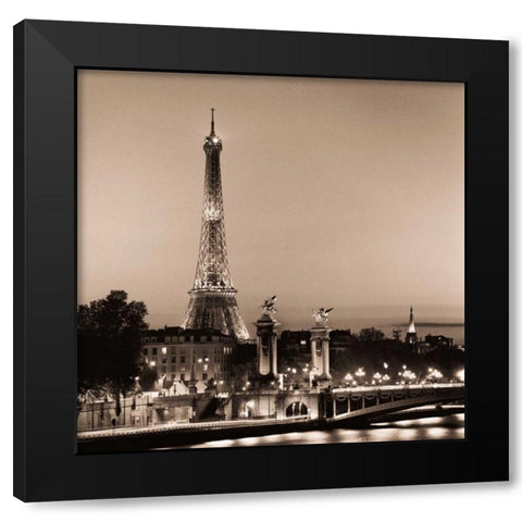 Pont Alexandre III Black Modern Wood Framed Art Print by Blaustein, Alan