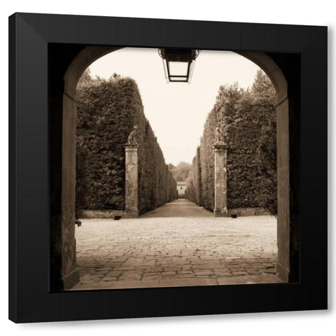 Giardini Portico Black Modern Wood Framed Art Print by Blaustein, Alan