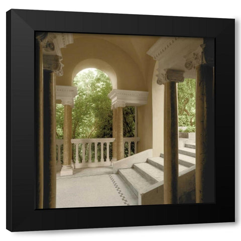 Jardin Portique No. 1 Black Modern Wood Framed Art Print with Double Matting by Blaustein, Alan