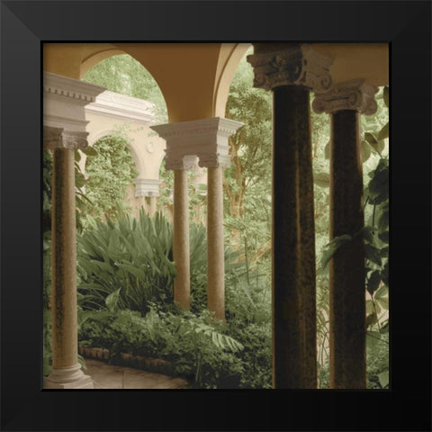 Jardin Portique No. 2 Black Modern Wood Framed Art Print by Blaustein, Alan