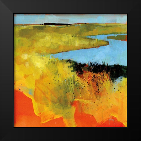 Backwaters Black Modern Wood Framed Art Print by Bailey, Paul