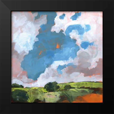 Autumn Dawn Black Modern Wood Framed Art Print by Bailey, Paul