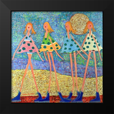 On the Way Black Modern Wood Framed Art Print by Benchetrit, Caroline