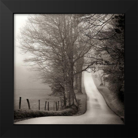 Cades Cove Black Modern Wood Framed Art Print by Bell, Nicholas
