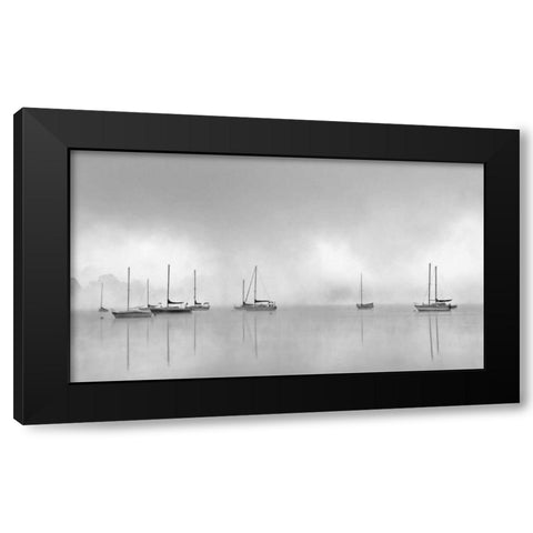 Hoist the Sails Black Modern Wood Framed Art Print with Double Matting by Bell, Nicholas