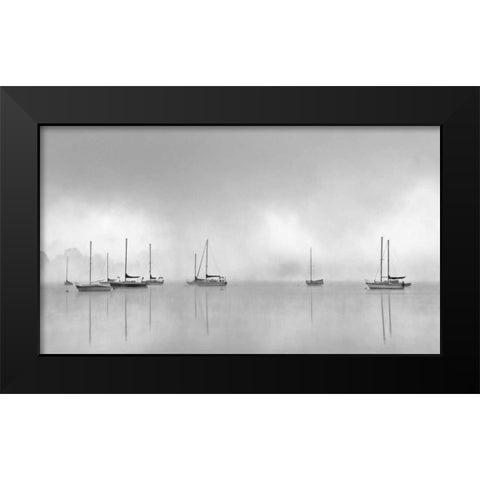 Hoist the Sails Black Modern Wood Framed Art Print by Bell, Nicholas
