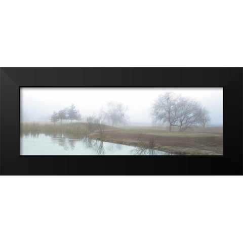 Lakeside Trail Black Modern Wood Framed Art Print by Blaustein, Alan