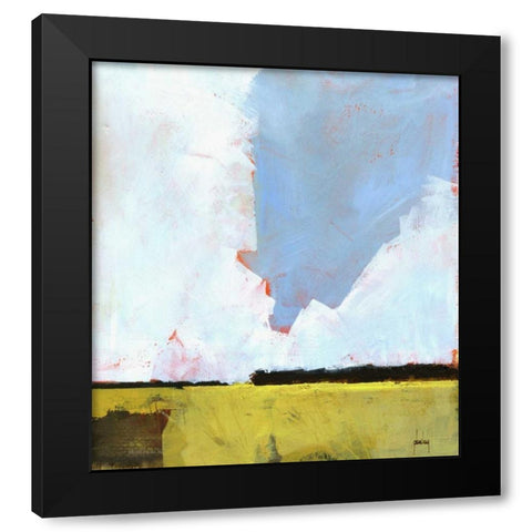 Barley Field Black Modern Wood Framed Art Print by Bailey, Paul
