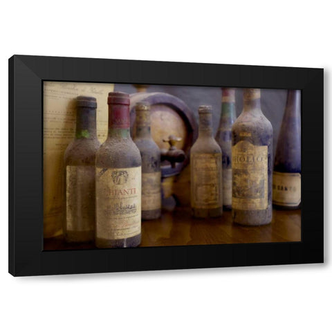 Antico Cantina Toscana Black Modern Wood Framed Art Print by Blaustein, Alan