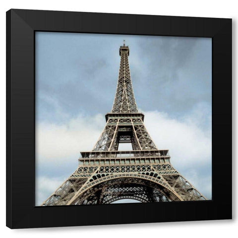 Eiffel Tower Black Modern Wood Framed Art Print by Blaustein, Alan