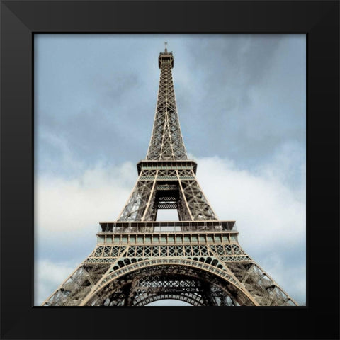 Eiffel Tower Black Modern Wood Framed Art Print by Blaustein, Alan