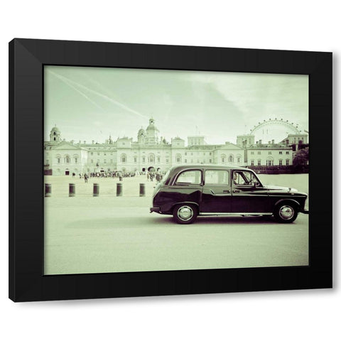 Day Out London Black Modern Wood Framed Art Print by Bevan, Keri