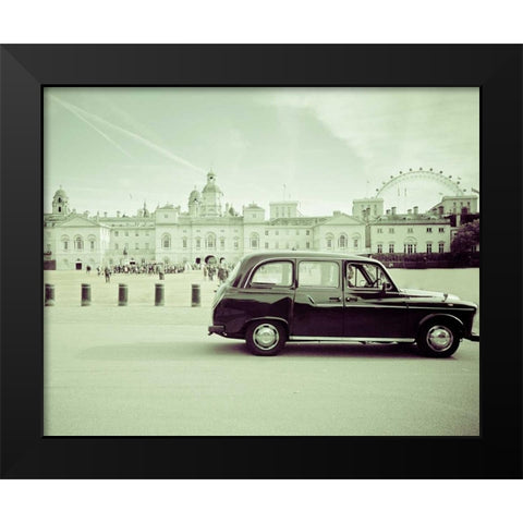 Day Out London Black Modern Wood Framed Art Print by Bevan, Keri