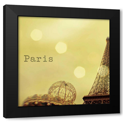 Memories of Paris Black Modern Wood Framed Art Print with Double Matting by Bevan, Keri