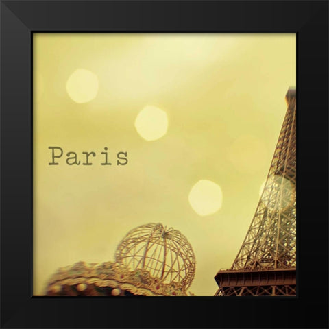 Memories of Paris Black Modern Wood Framed Art Print by Bevan, Keri