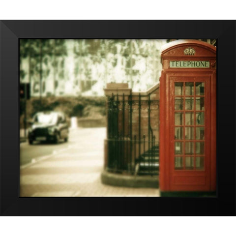 Mile End Black Modern Wood Framed Art Print by Bevan, Keri