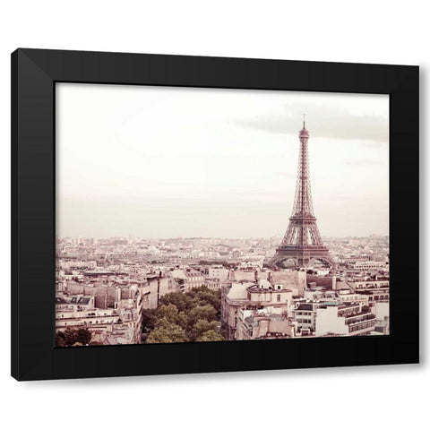 De Bon Matin Black Modern Wood Framed Art Print by Bevan, Keri