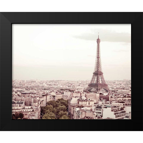 De Bon Matin Black Modern Wood Framed Art Print by Bevan, Keri