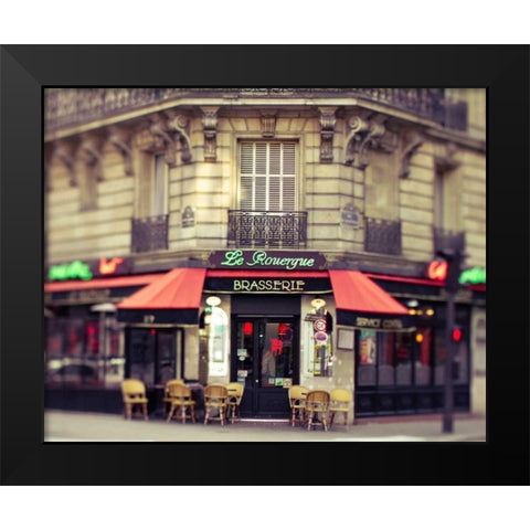 Paris La Rouerge Black Modern Wood Framed Art Print by Bevan, Keri