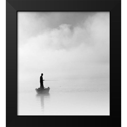 The Abyss Fisher Black Modern Wood Framed Art Print by Bell, Nicholas