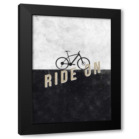 Ride On Black Modern Wood Framed Art Print by Beer, Hannes