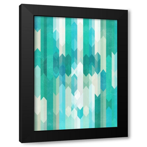 Skull Experiment I Black Modern Wood Framed Art Print by Beer, Hannes