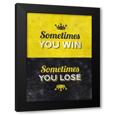 Sometimes Black Modern Wood Framed Art Print by Beer, Hannes