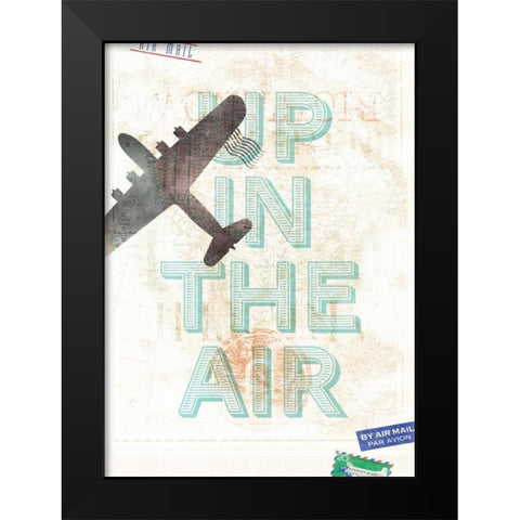 Up in the Air Black Modern Wood Framed Art Print by Beer, Hannes
