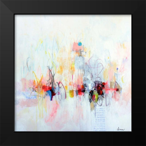 Count Your Blessings Black Modern Wood Framed Art Print by Brown, Cynthia Anne