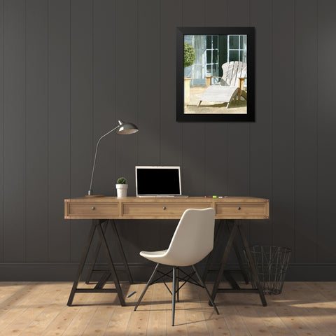 Finnegan Point 2 Black Modern Wood Framed Art Print by Bay, Noah