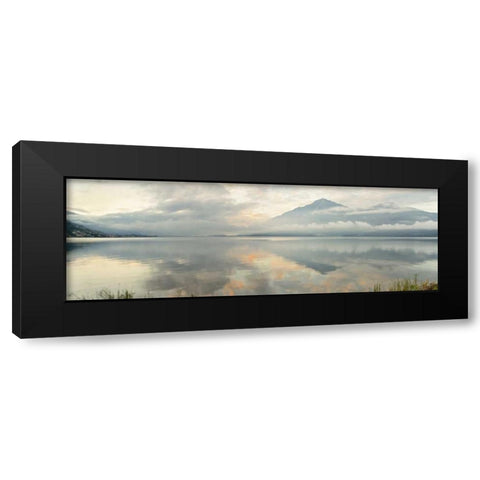 Gravedonna Lake Vista Black Modern Wood Framed Art Print by Blaustein, Alan