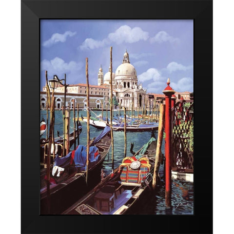 Chiesa Della Salute Black Modern Wood Framed Art Print by Borelli, Guido