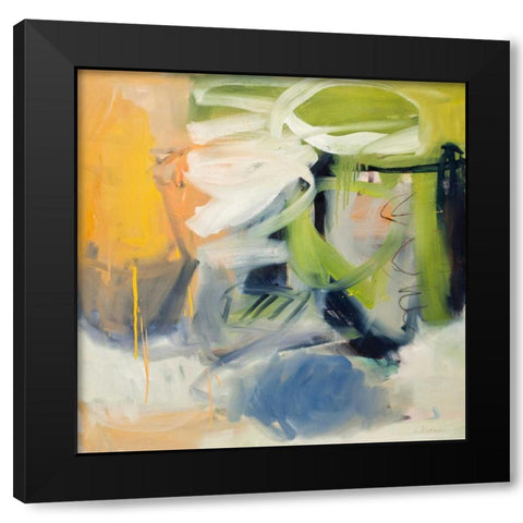 All That Jazz II Black Modern Wood Framed Art Print by Blalock, Clara