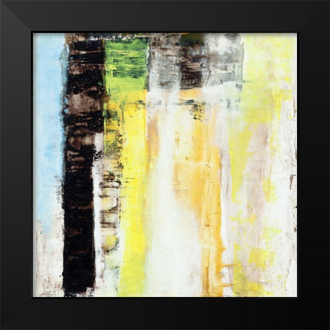 Serie Codigo #11 Black Modern Wood Framed Art Print by Benedicto, Ines